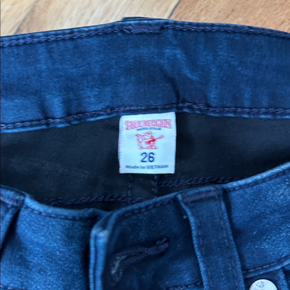 True Religion Dark Blue Skinny Jeans Womens sz 26 NWT Curvy Skinny - Picture 8 of 10